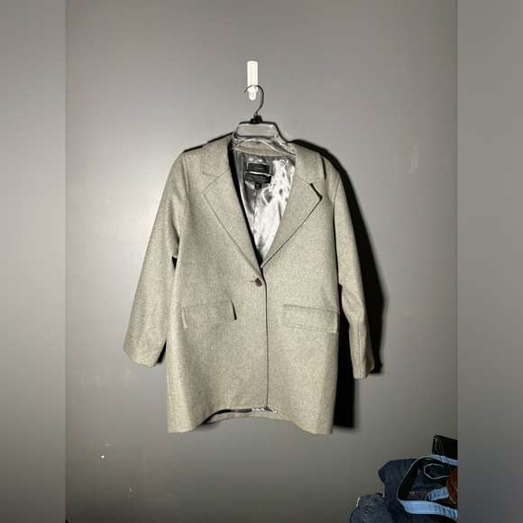 J.Crew Melton Wool Boyfriend Overcoat Women’s Size 10P - Picture 2 of 7